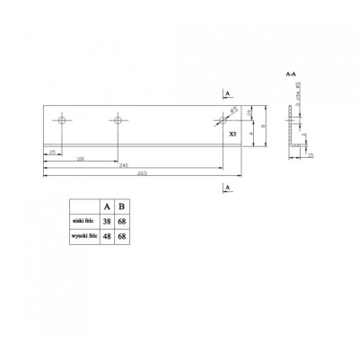 Uchwyt ławy kominiarskie na rąbek stojący - OCYNK